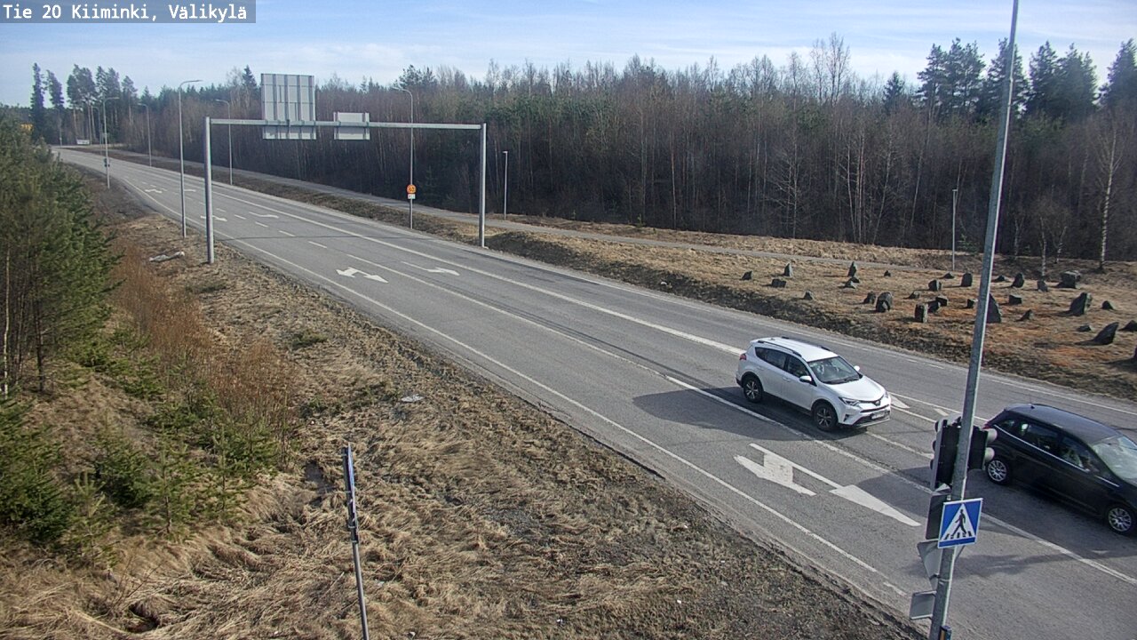 Weather Camera Image Väg 20 Uleåborg Kiiminki, Välikylä, Oulu, Pohjois-Pohjanmaa
