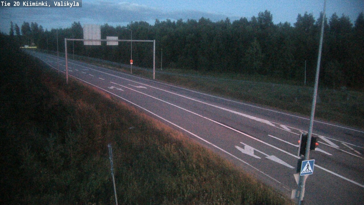 Weather Camera Image Väg 20 Uleåborg Kiiminki, Välikylä, Oulu, Pohjois-Pohjanmaa