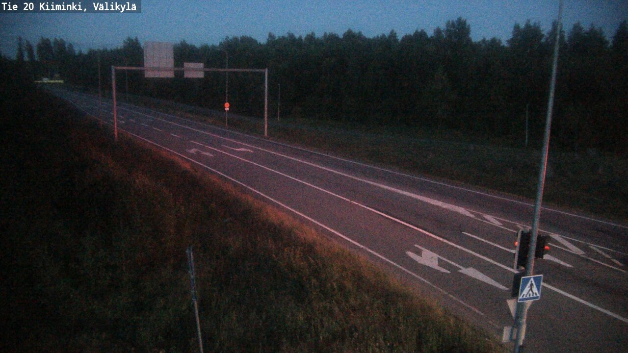 Weather Camera Image Väg 20 Uleåborg Kiiminki, Välikylä, Oulu, Pohjois-Pohjanmaa