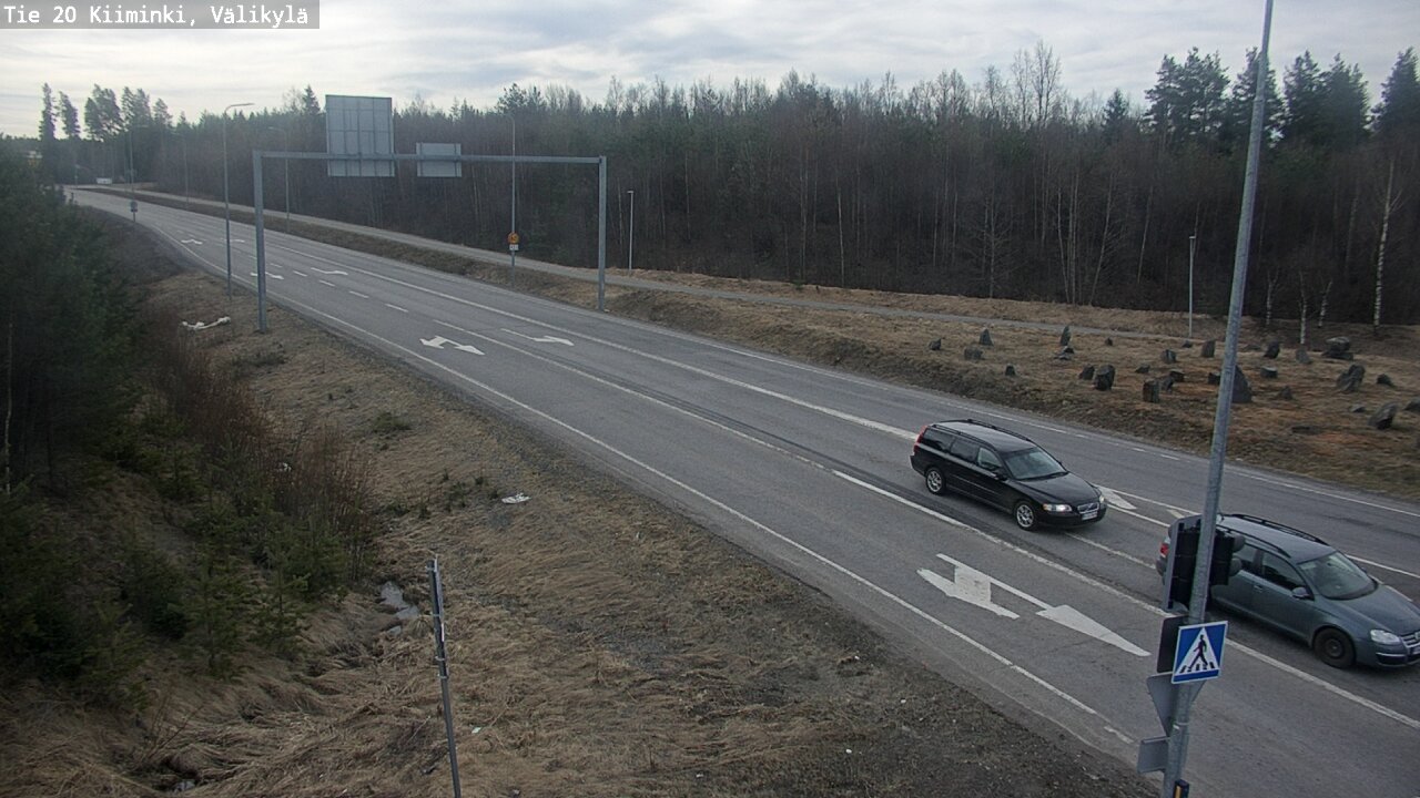 Weather Camera Image Väg 20 Uleåborg Kiiminki, Välikylä, Oulu, Pohjois-Pohjanmaa