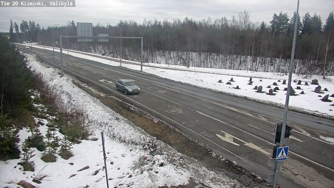 Weather Camera Image Road 20 Oulu Kiiminki, Välikylä, Oulu, Pohjois-Pohjanmaa