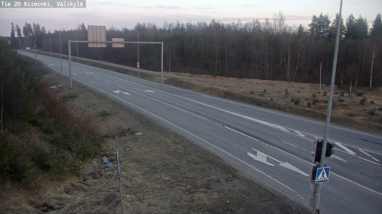 Weather Camera Image Väg 20 Uleåborg Kiiminki, Välikylä, Oulu, Pohjois-Pohjanmaa