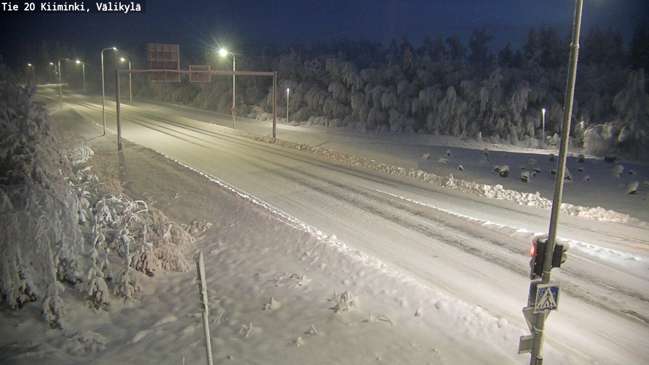 Weather Camera Image Road 20 Oulu Kiiminki, Välikylä, Oulu, Pohjois-Pohjanmaa