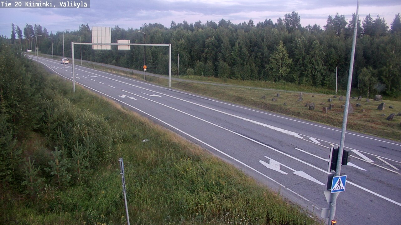 Weather Camera Image Väg 20 Uleåborg Kiiminki, Välikylä, Oulu, Pohjois-Pohjanmaa