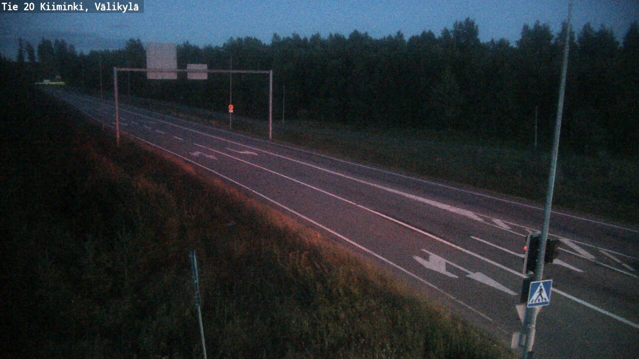 Weather Camera Image Väg 20 Uleåborg Kiiminki, Välikylä, Oulu, Pohjois-Pohjanmaa