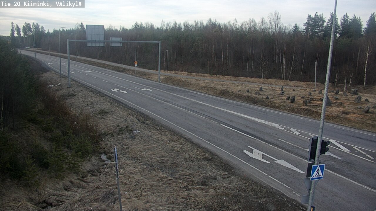Weather Camera Image Väg 20 Uleåborg Kiiminki, Välikylä, Oulu, Pohjois-Pohjanmaa