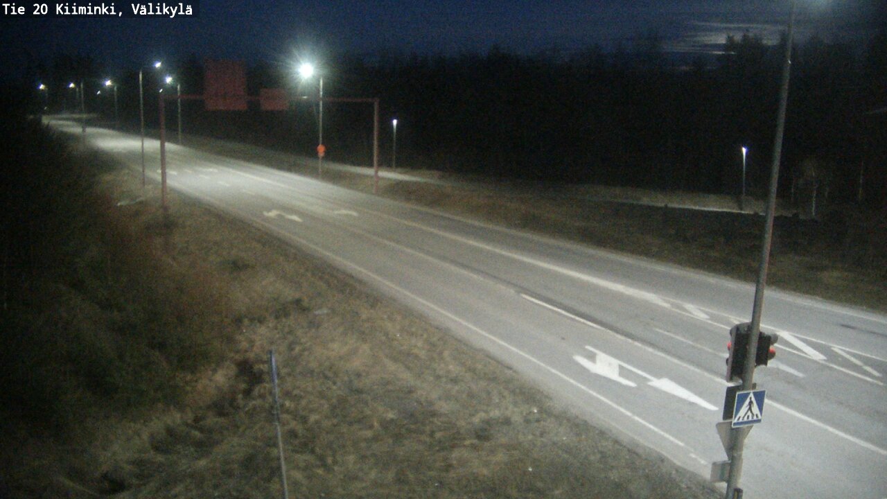 Weather Camera Image Road 20 Oulu Kiiminki, Välikylä, Oulu, Pohjois-Pohjanmaa