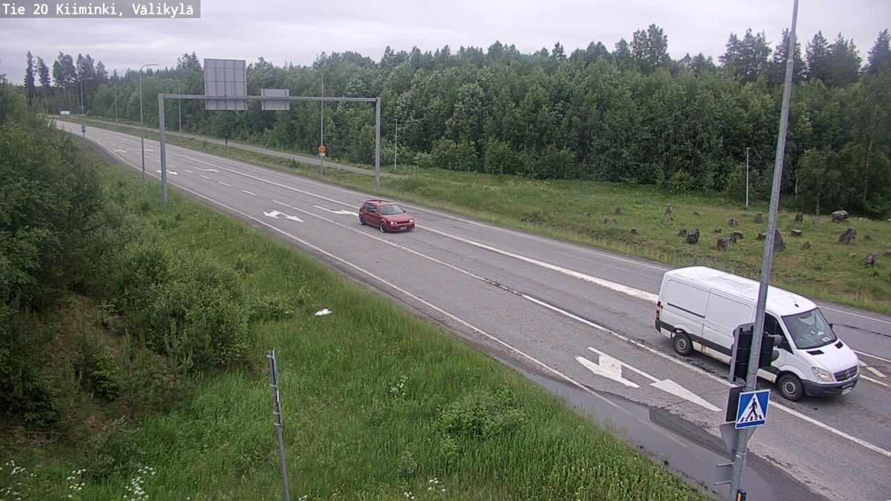 Weather Camera Image Väg 20 Uleåborg Kiiminki, Välikylä, Oulu, Pohjois-Pohjanmaa