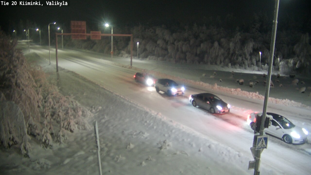 Weather Camera Image Road 20 Oulu Kiiminki, Välikylä, Oulu, Pohjois-Pohjanmaa