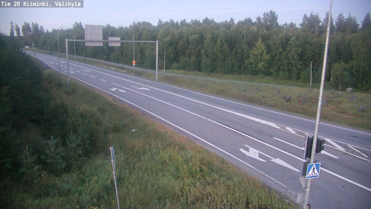 Weather Camera Image Väg 20 Uleåborg Kiiminki, Välikylä, Oulu, Pohjois-Pohjanmaa