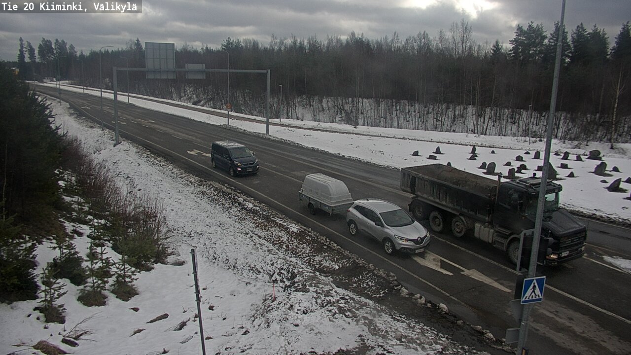 Weather Camera Image Road 20 Oulu Kiiminki, Välikylä, Oulu, Pohjois-Pohjanmaa