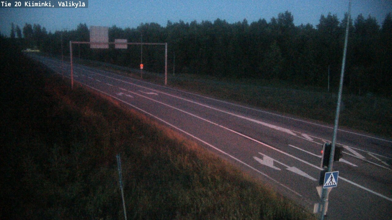 Weather Camera Image Väg 20 Uleåborg Kiiminki, Välikylä, Oulu, Pohjois-Pohjanmaa