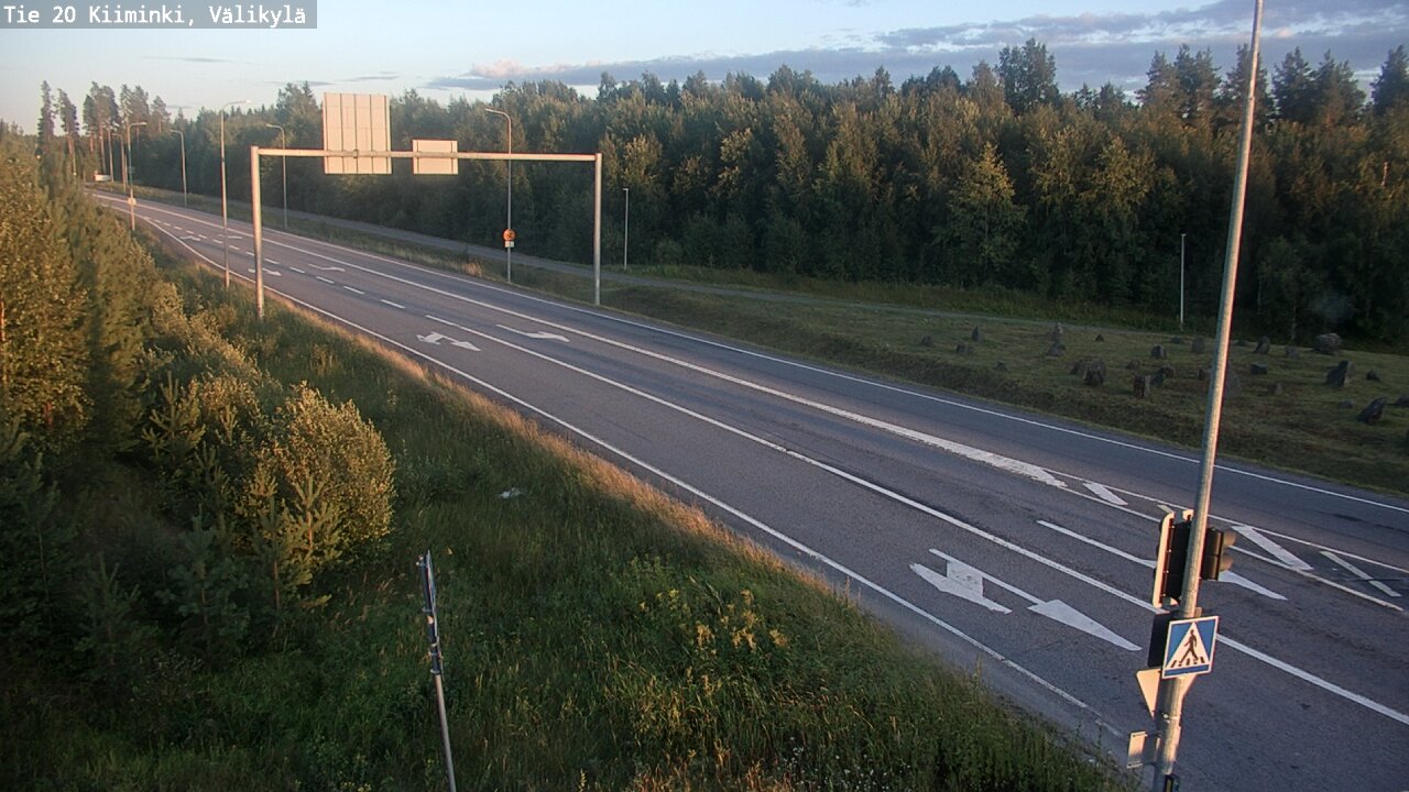 Weather Camera Image Väg 20 Uleåborg Kiiminki, Välikylä, Oulu, Pohjois-Pohjanmaa