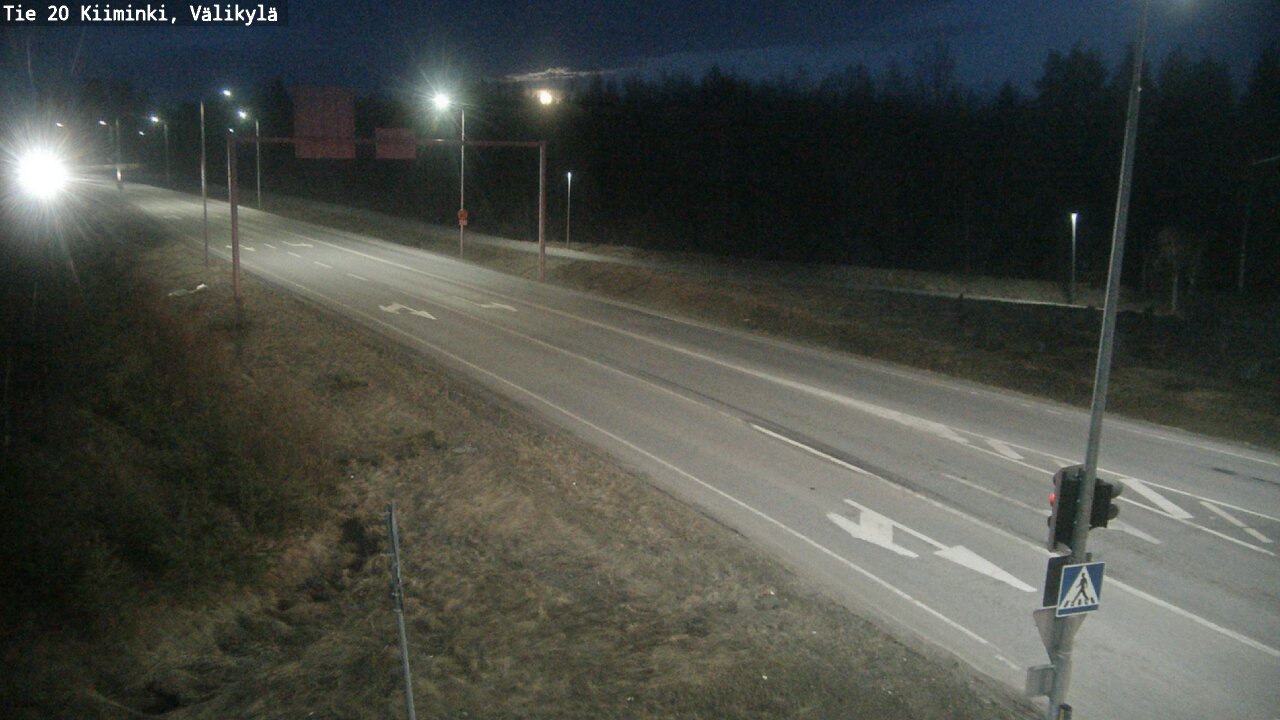 Weather Camera Image Väg 20 Uleåborg Kiiminki, Välikylä, Oulu, Pohjois-Pohjanmaa