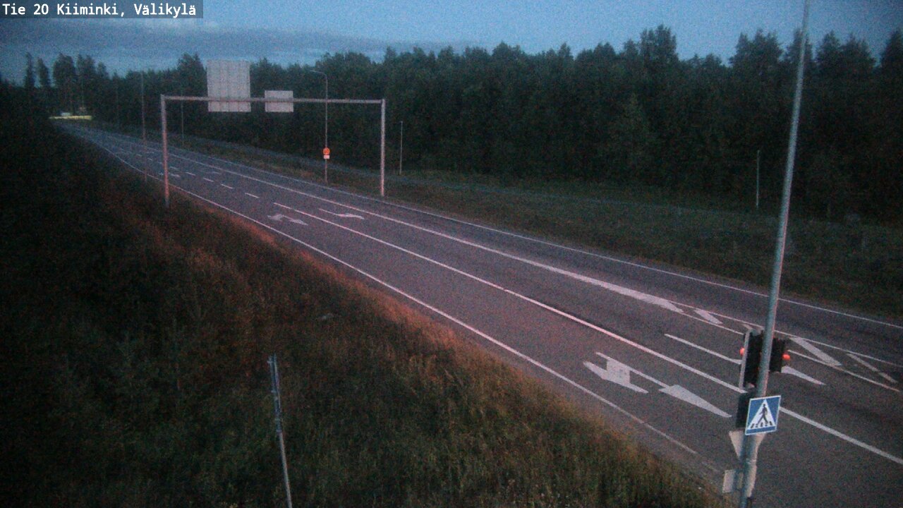 Weather Camera Image Väg 20 Uleåborg Kiiminki, Välikylä, Oulu, Pohjois-Pohjanmaa