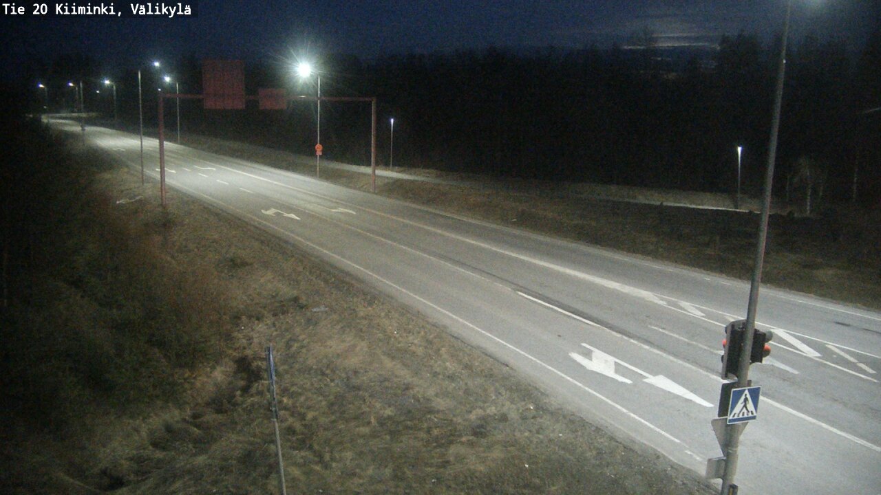 Weather Camera Image Road 20 Oulu Kiiminki, Välikylä, Oulu, Pohjois-Pohjanmaa
