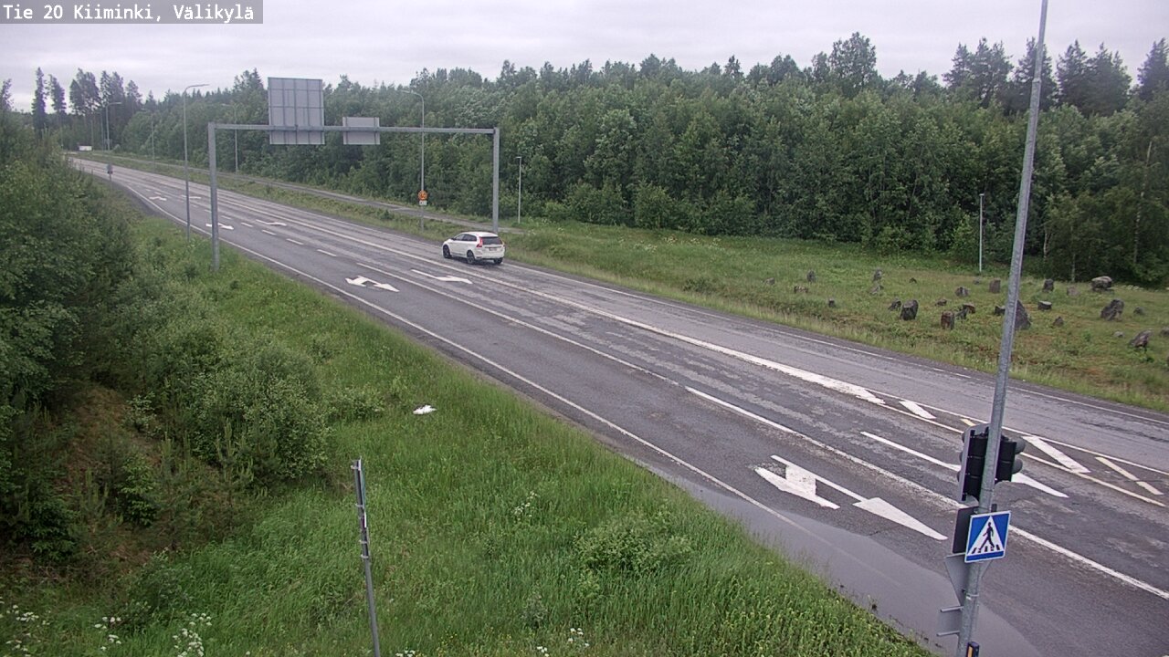 Weather Camera Image Väg 20 Uleåborg Kiiminki, Välikylä, Oulu, Pohjois-Pohjanmaa