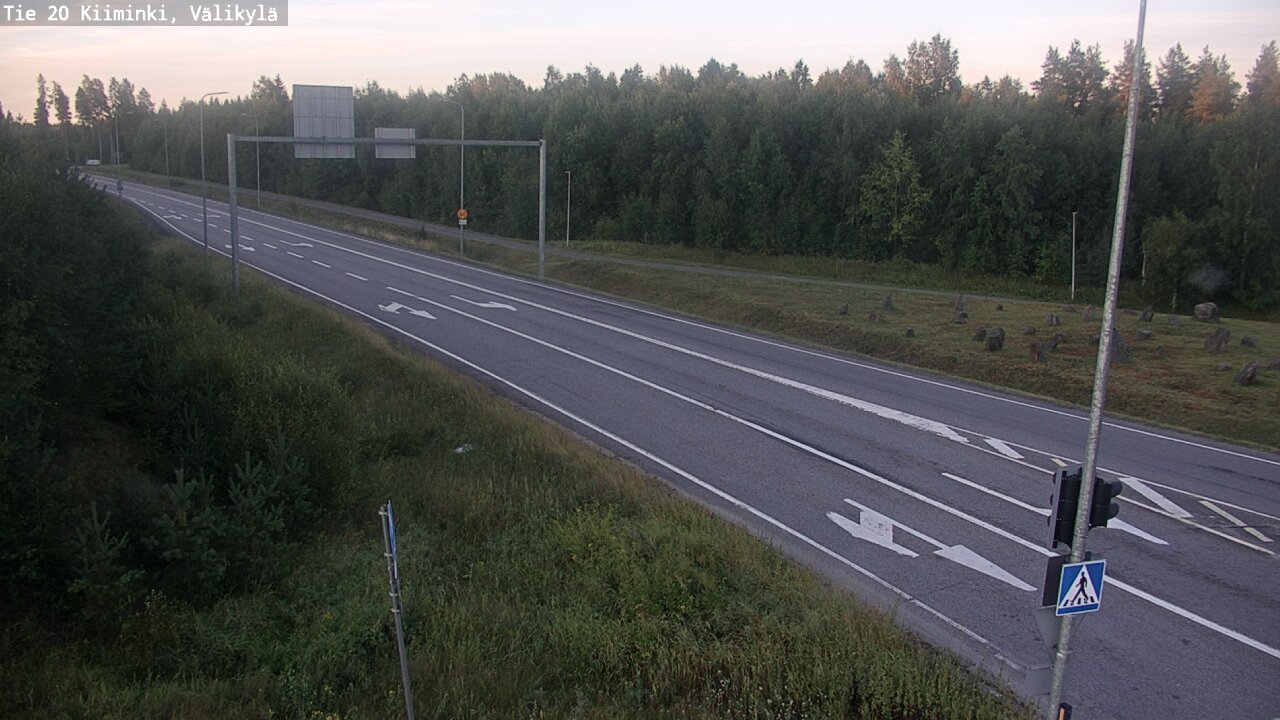 Weather Camera Image Väg 20 Uleåborg Kiiminki, Välikylä, Oulu, Pohjois-Pohjanmaa