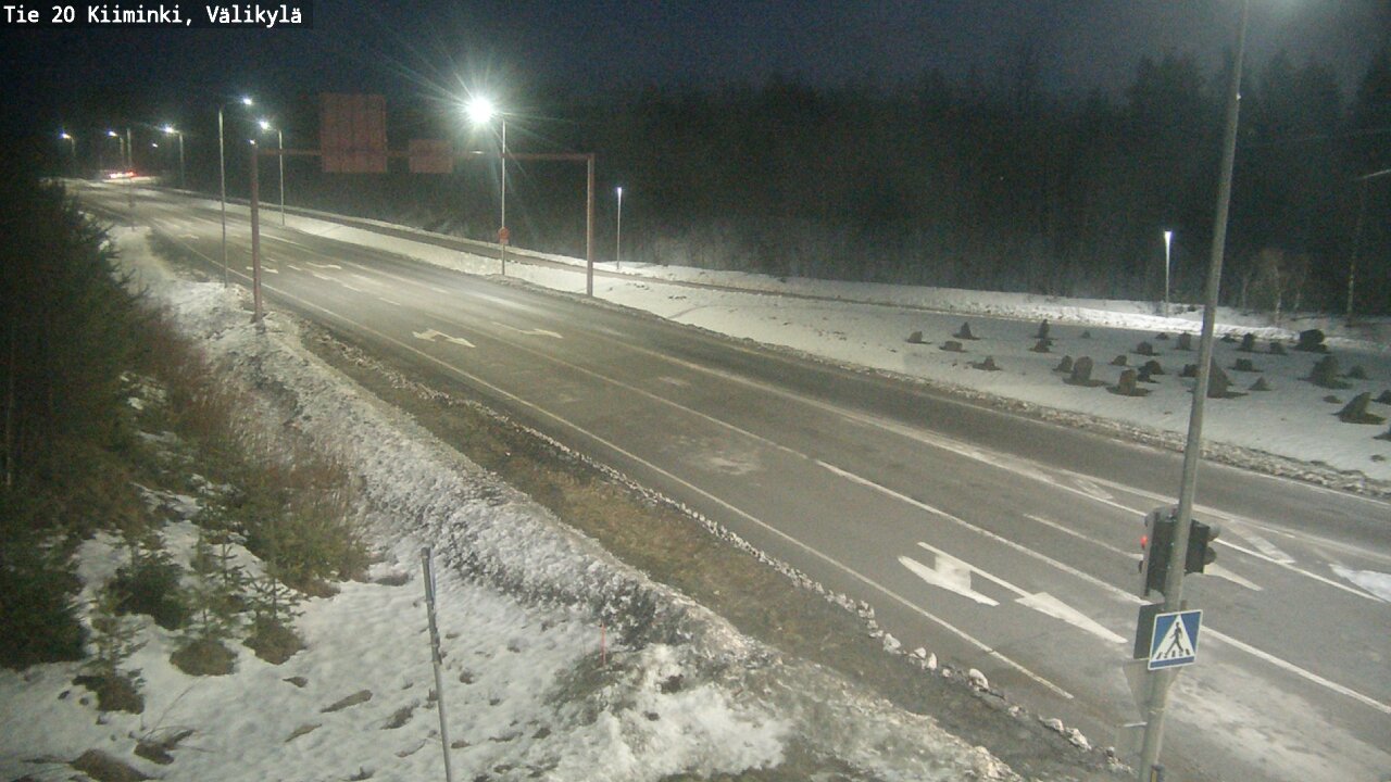 Weather Camera Image Road 20 Oulu Kiiminki, Välikylä, Oulu, Pohjois-Pohjanmaa