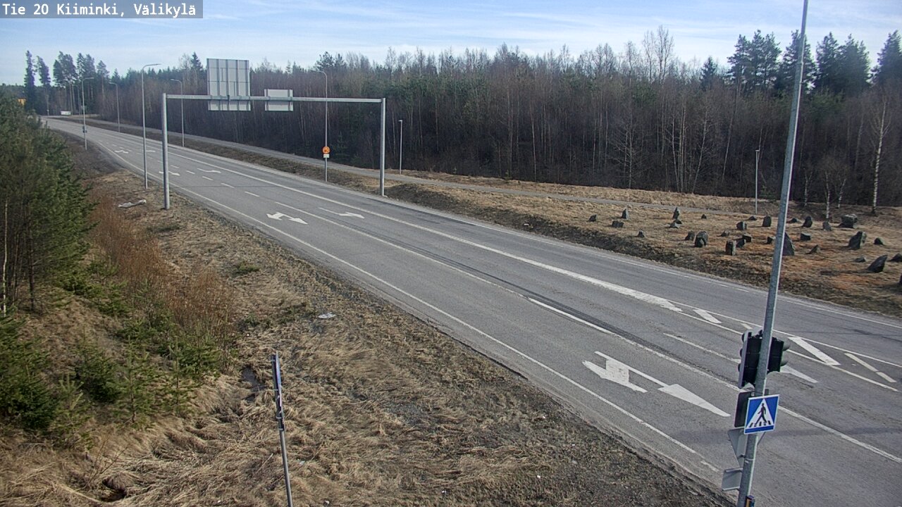 Weather Camera Image Väg 20 Uleåborg Kiiminki, Välikylä, Oulu, Pohjois-Pohjanmaa