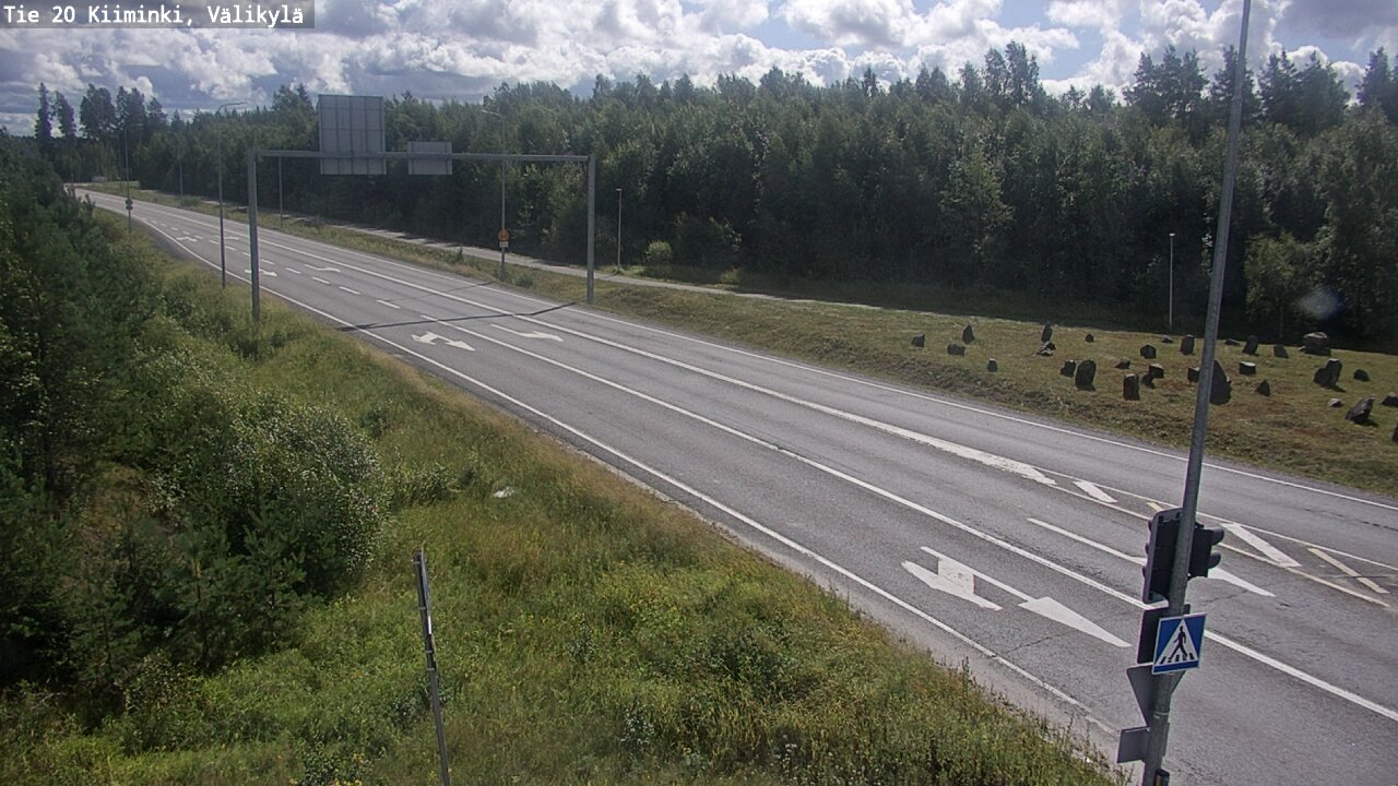 Weather Camera Image Väg 20 Uleåborg Kiiminki, Välikylä, Oulu, Pohjois-Pohjanmaa