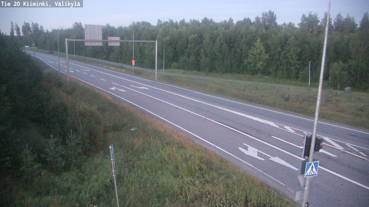 Weather Camera Image Väg 20 Uleåborg Kiiminki, Välikylä, Oulu, Pohjois-Pohjanmaa
