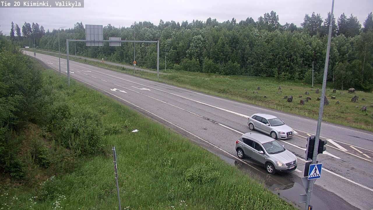 Weather Camera Image Väg 20 Uleåborg Kiiminki, Välikylä, Oulu, Pohjois-Pohjanmaa