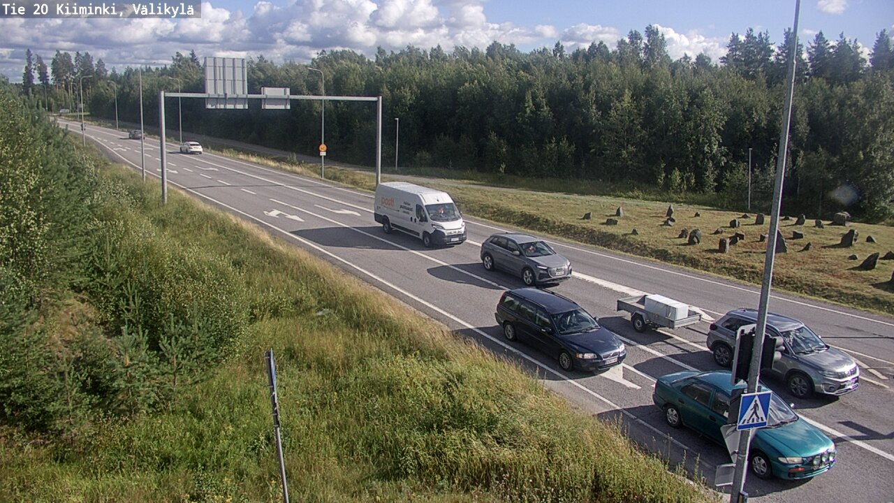 Weather Camera Image Väg 20 Uleåborg Kiiminki, Välikylä, Oulu, Pohjois-Pohjanmaa
