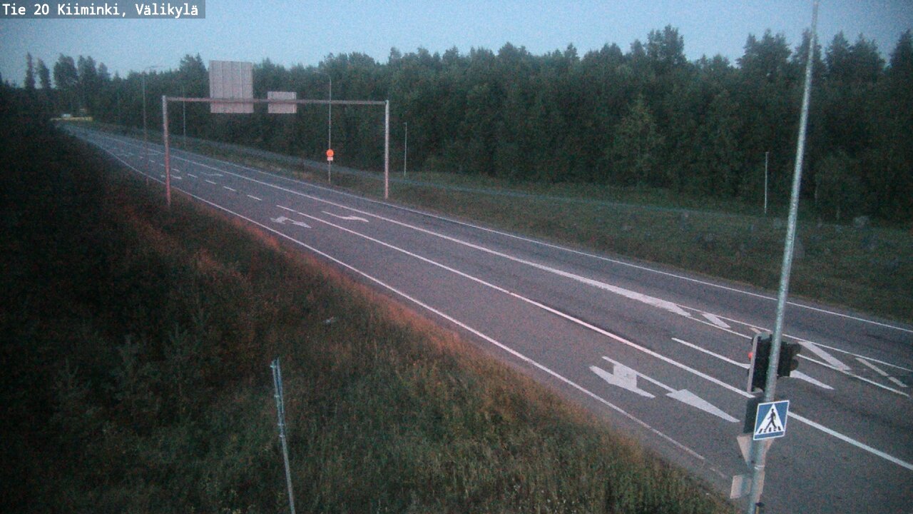 Weather Camera Image Väg 20 Uleåborg Kiiminki, Välikylä, Oulu, Pohjois-Pohjanmaa