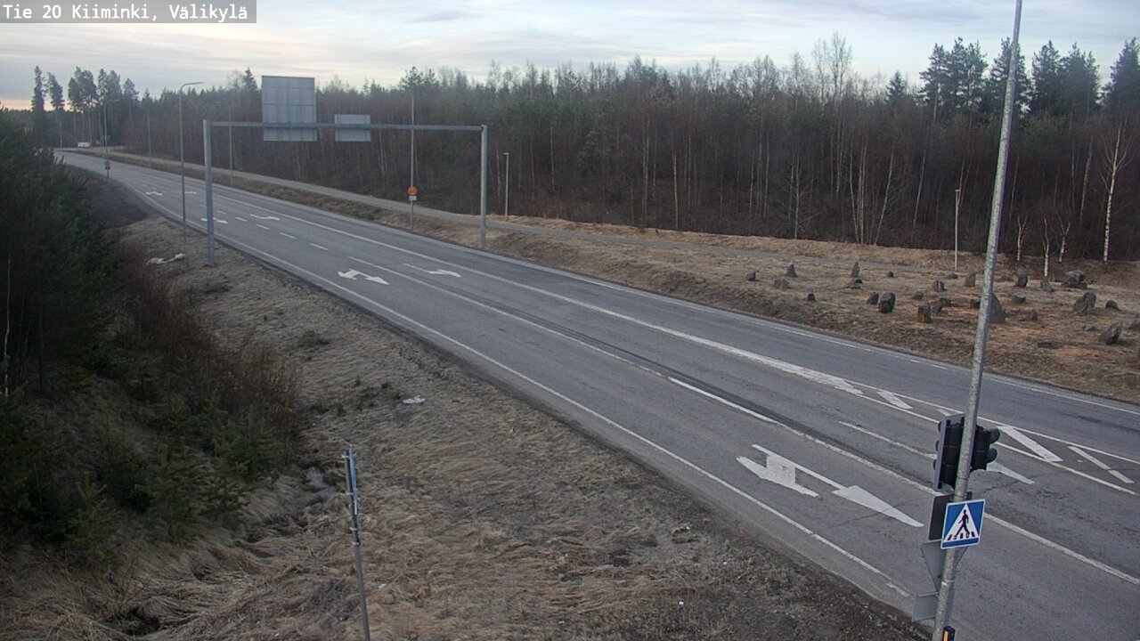 Weather Camera Image Väg 20 Uleåborg Kiiminki, Välikylä, Oulu, Pohjois-Pohjanmaa