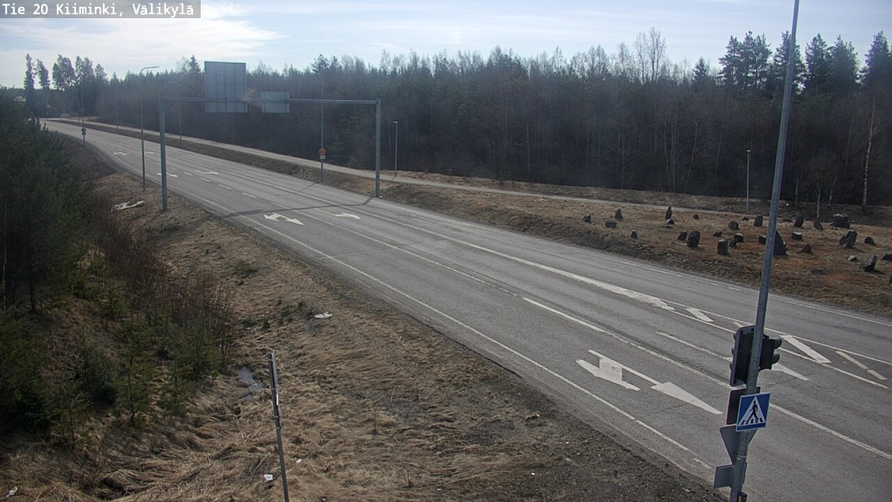 Weather Camera Image Väg 20 Uleåborg Kiiminki, Välikylä, Oulu, Pohjois-Pohjanmaa