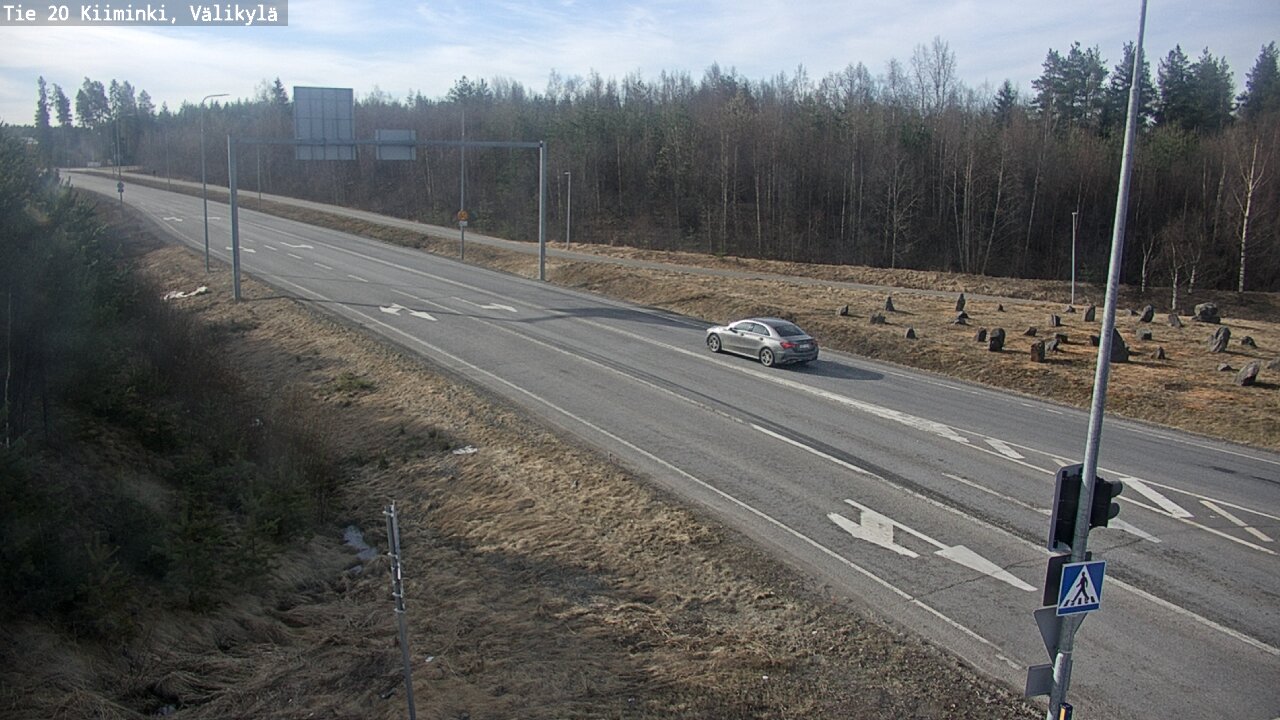 Weather Camera Image Väg 20 Uleåborg Kiiminki, Välikylä, Oulu, Pohjois-Pohjanmaa