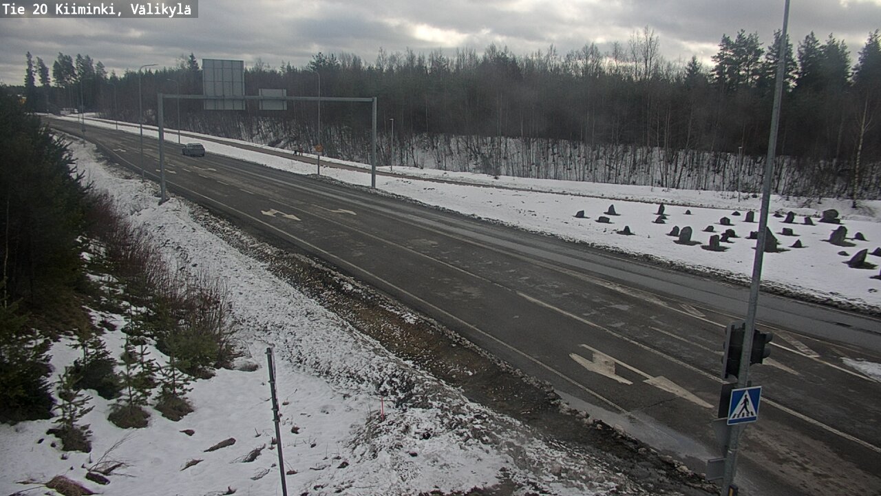 Weather Camera Image Road 20 Oulu Kiiminki, Välikylä, Oulu, Pohjois-Pohjanmaa