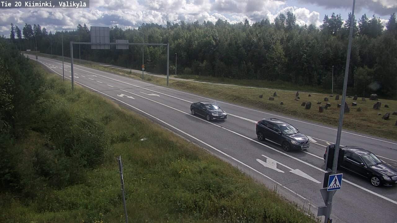 Weather Camera Image Väg 20 Uleåborg Kiiminki, Välikylä, Oulu, Pohjois-Pohjanmaa