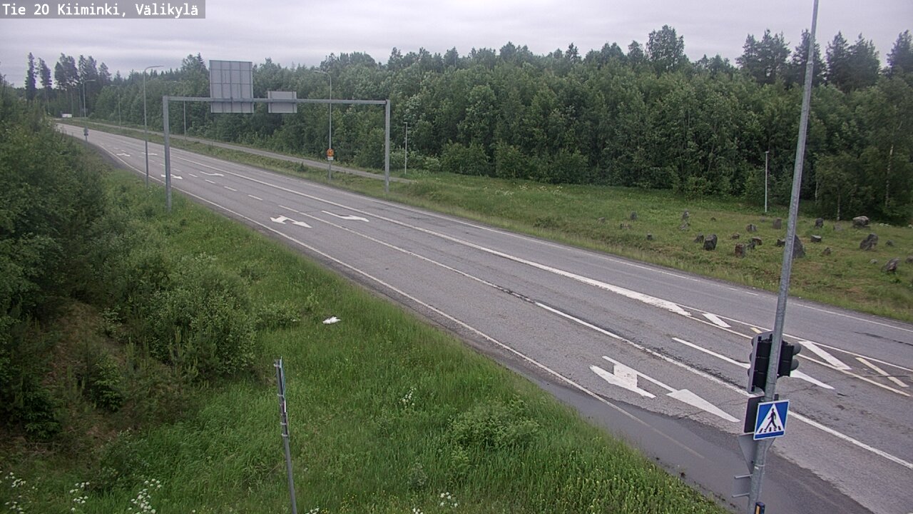 Weather Camera Image Väg 20 Uleåborg Kiiminki, Välikylä, Oulu, Pohjois-Pohjanmaa