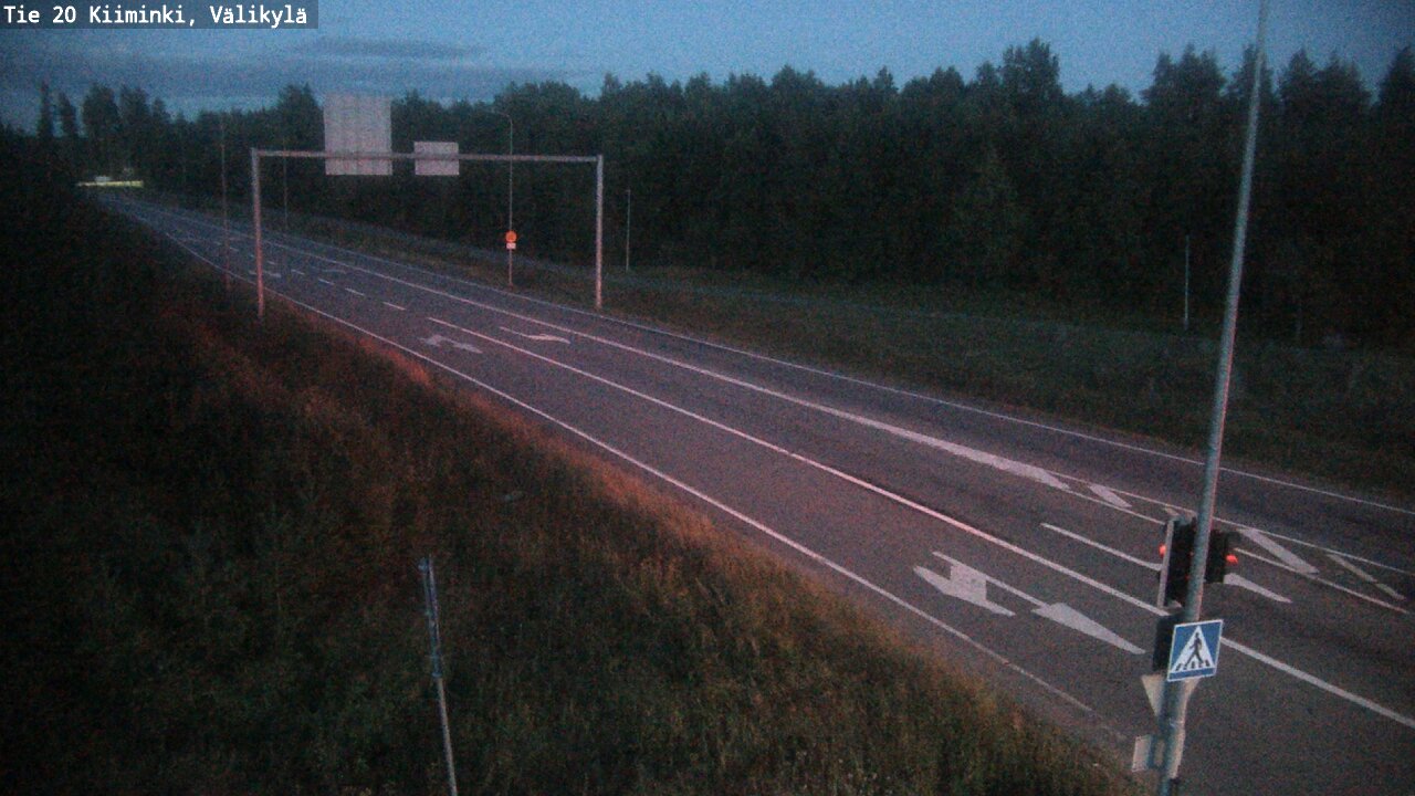 Weather Camera Image Väg 20 Uleåborg Kiiminki, Välikylä, Oulu, Pohjois-Pohjanmaa