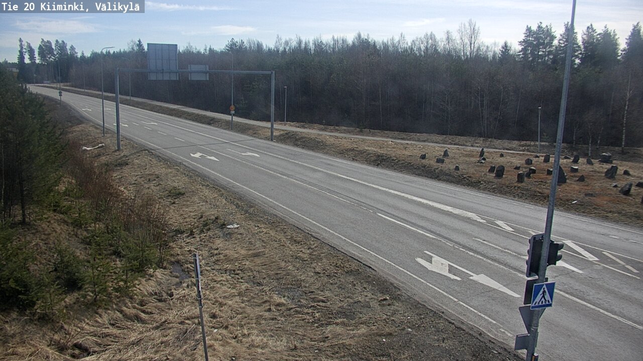 Weather Camera Image Väg 20 Uleåborg Kiiminki, Välikylä, Oulu, Pohjois-Pohjanmaa