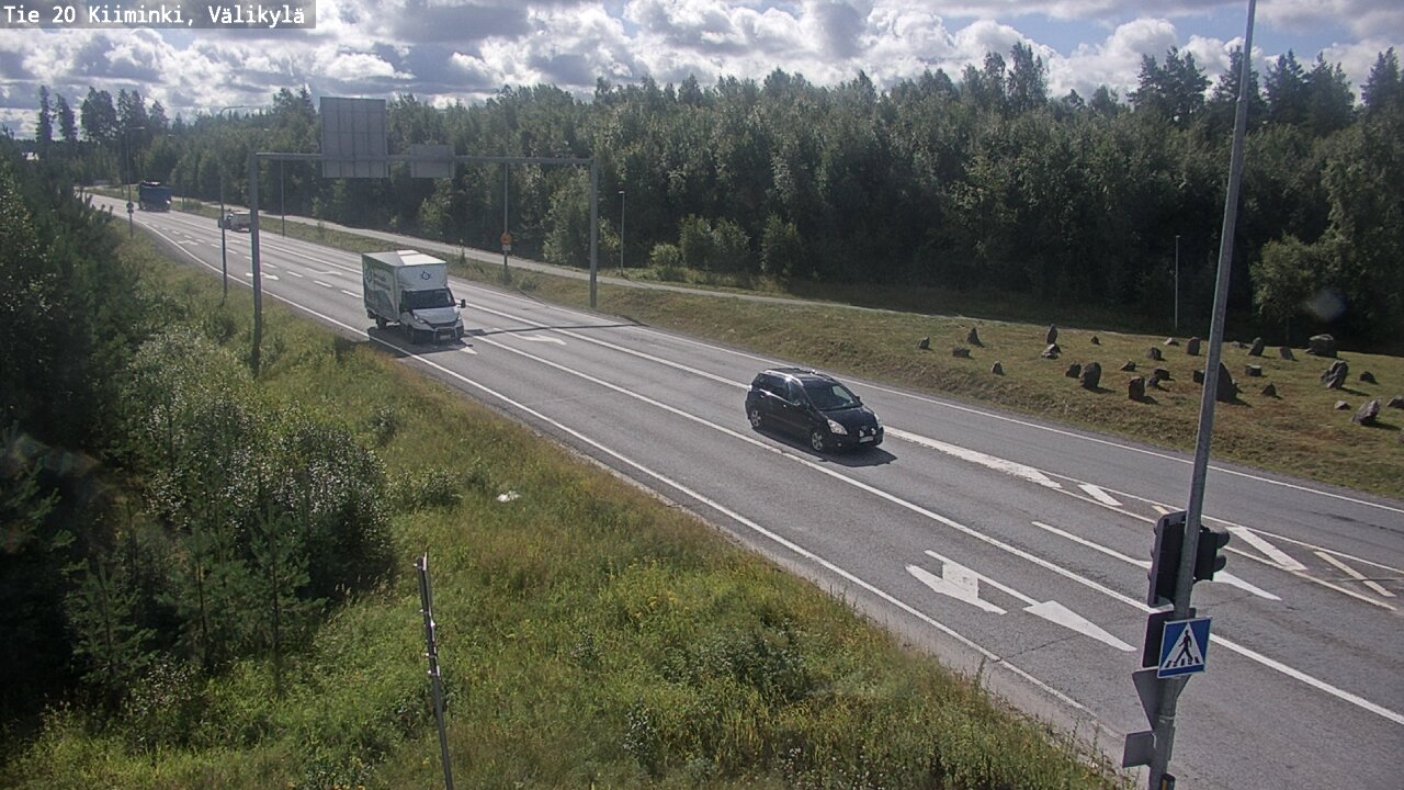 Weather Camera Image Väg 20 Uleåborg Kiiminki, Välikylä, Oulu, Pohjois-Pohjanmaa
