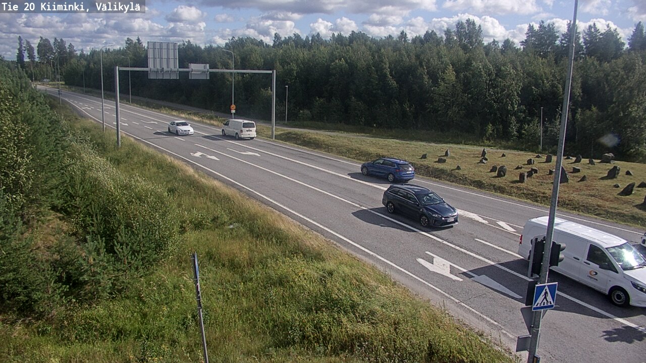 Weather Camera Image Väg 20 Uleåborg Kiiminki, Välikylä, Oulu, Pohjois-Pohjanmaa