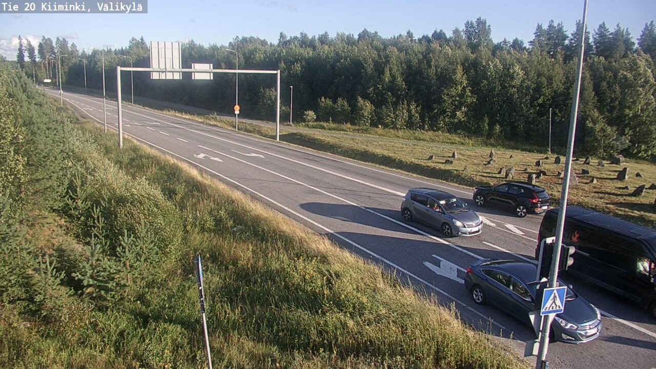 Weather Camera Image Väg 20 Uleåborg Kiiminki, Välikylä, Oulu, Pohjois-Pohjanmaa