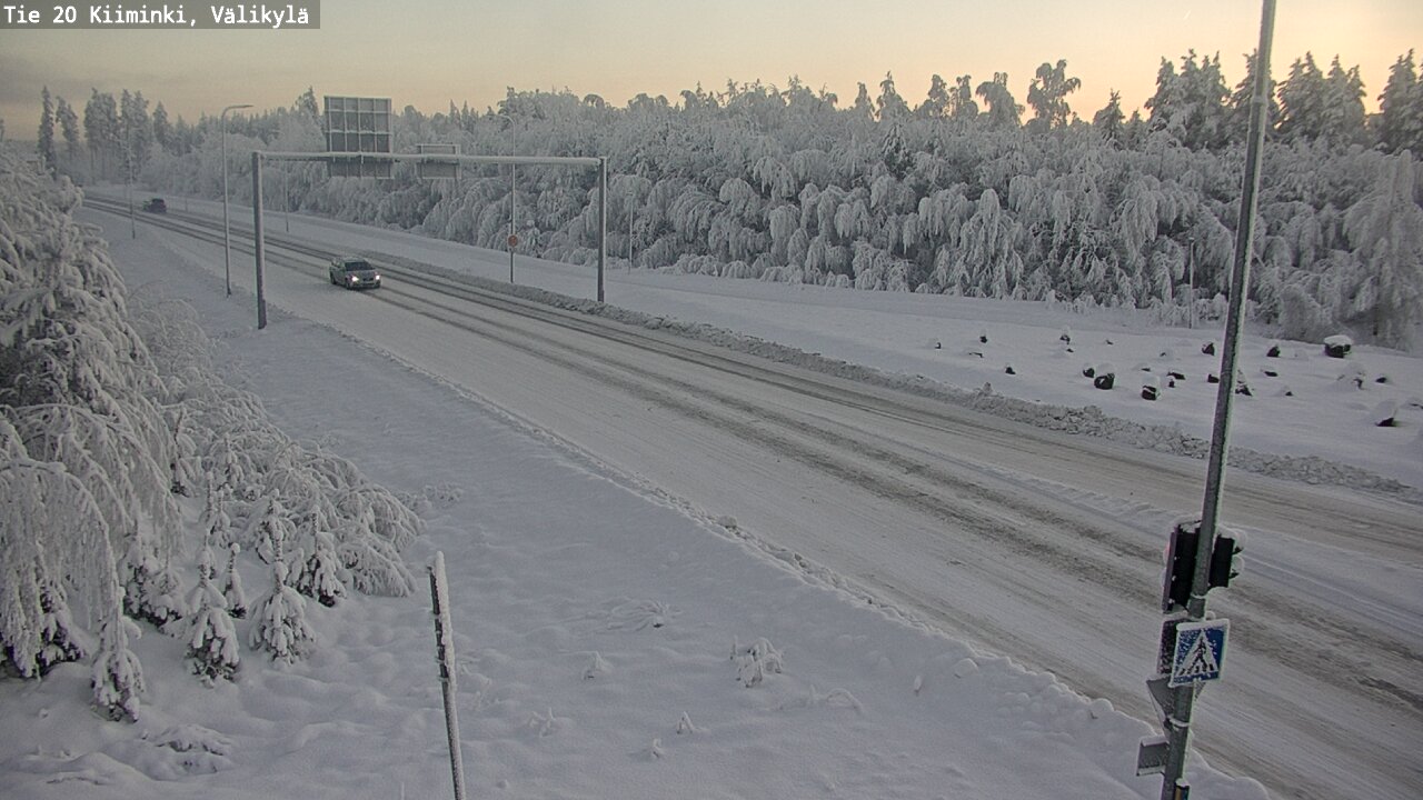 Weather Camera Image Road 20 Oulu Kiiminki, Välikylä, Oulu, Pohjois-Pohjanmaa