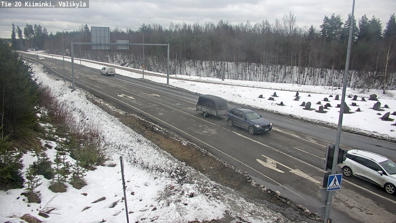 Weather Camera Image Road 20 Oulu Kiiminki, Välikylä, Oulu, Pohjois-Pohjanmaa