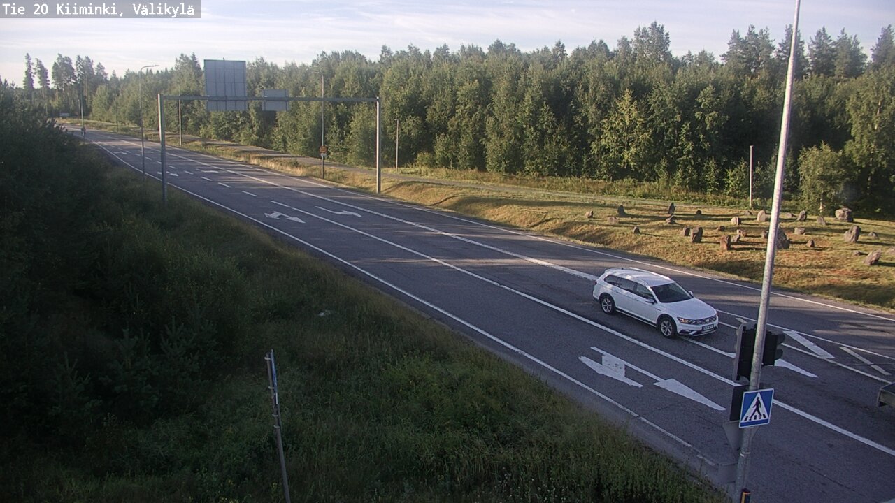 Weather Camera Image Väg 20 Uleåborg Kiiminki, Välikylä, Oulu, Pohjois-Pohjanmaa