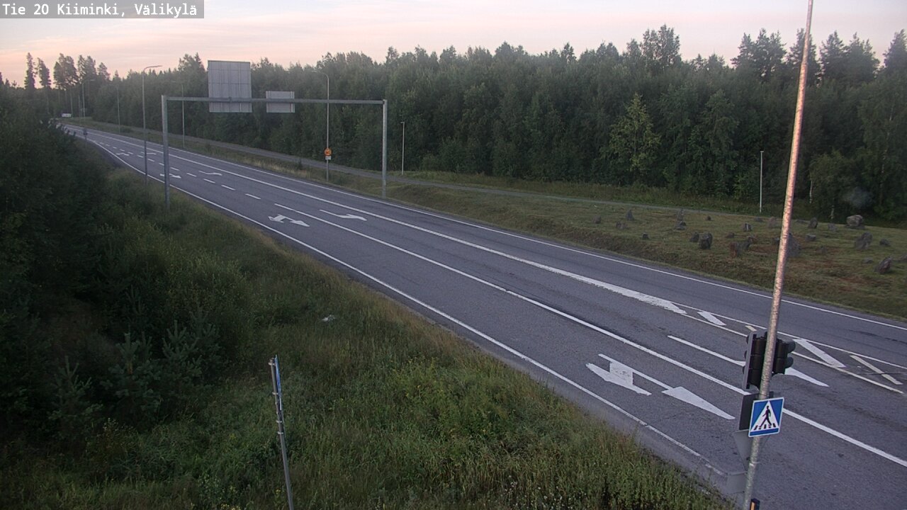 Weather Camera Image Väg 20 Uleåborg Kiiminki, Välikylä, Oulu, Pohjois-Pohjanmaa