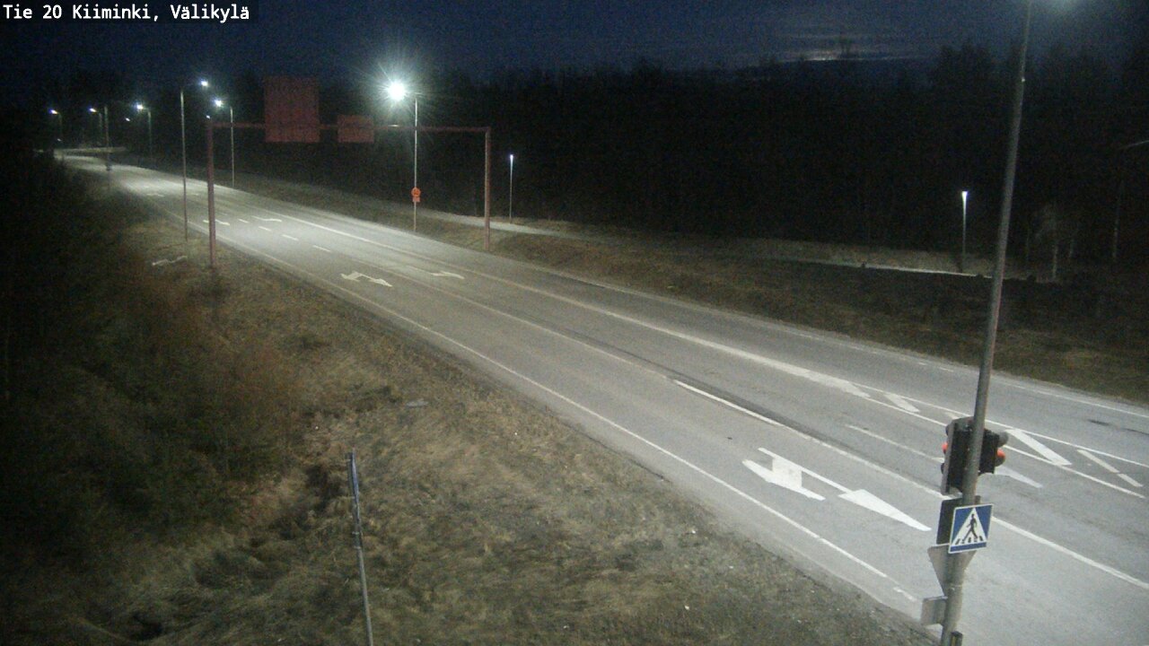 Weather Camera Image Road 20 Oulu Kiiminki, Välikylä, Oulu, Pohjois-Pohjanmaa