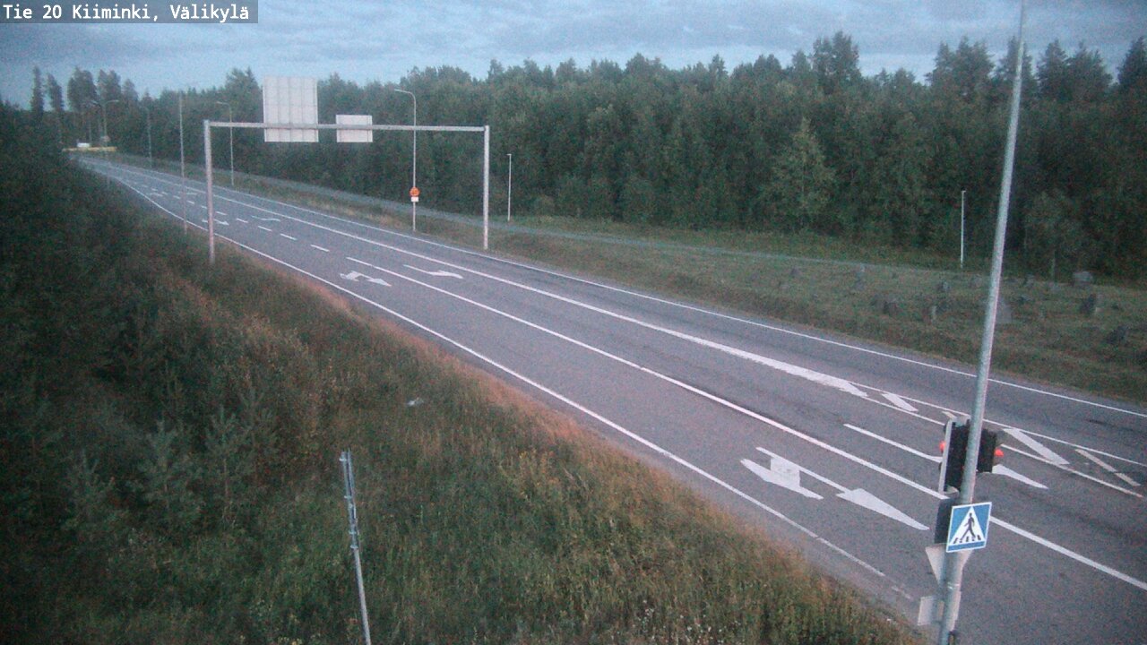 Weather Camera Image Väg 20 Uleåborg Kiiminki, Välikylä, Oulu, Pohjois-Pohjanmaa