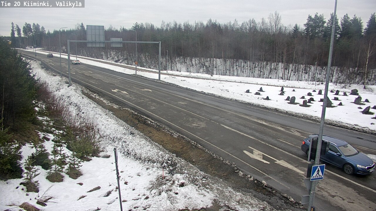 Weather Camera Image Road 20 Oulu Kiiminki, Välikylä, Oulu, Pohjois-Pohjanmaa