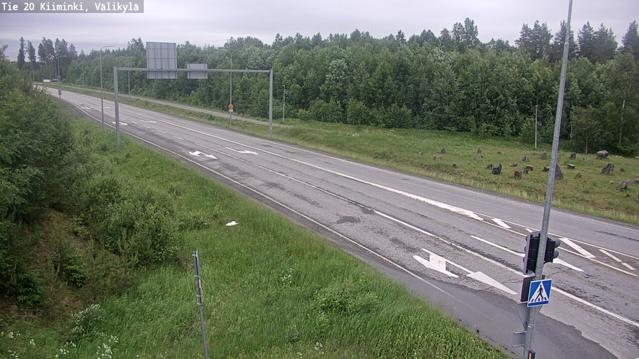Weather Camera Image Väg 20 Uleåborg Kiiminki, Välikylä, Oulu, Pohjois-Pohjanmaa