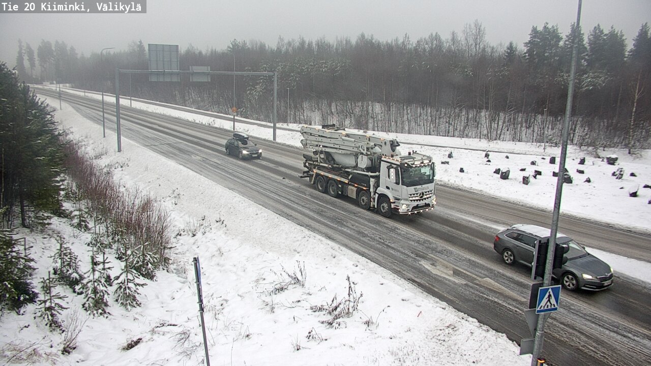 Weather Camera Image Road 20 Oulu Kiiminki, Välikylä, Oulu, Pohjois-Pohjanmaa