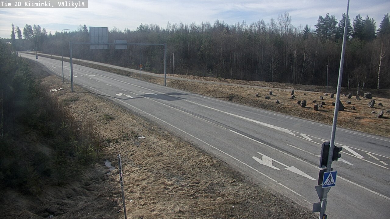 Weather Camera Image Väg 20 Uleåborg Kiiminki, Välikylä, Oulu, Pohjois-Pohjanmaa